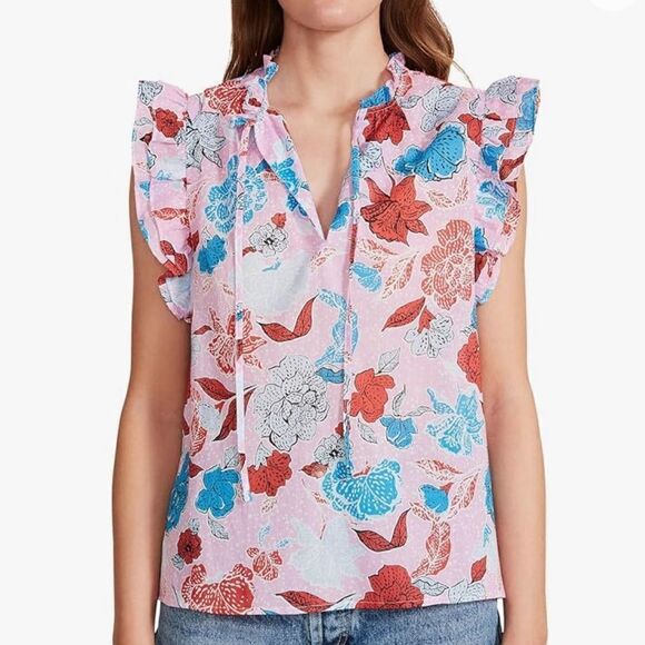 BB Dakota By Steve Madden Flutter Away Top Blouse NEW - Picture 1 of 11